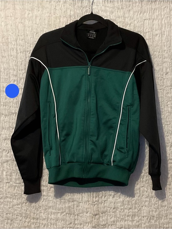 adidas Other - Adidas Youth L 14/16 Green Black Wrestling Track Jacket Full Zip Pockets